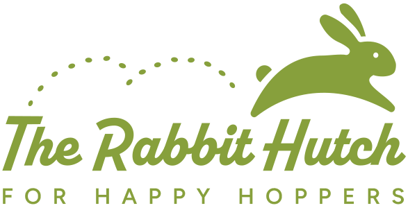 The Rabbit Hutch logo with a leaping bunny in green.